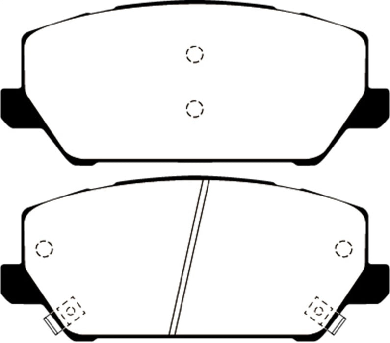 EBC DP32343C 2019+ Hyundai Veloster N (2nd Gen) 2.0L Turbo Redstuff Front Brake Pads