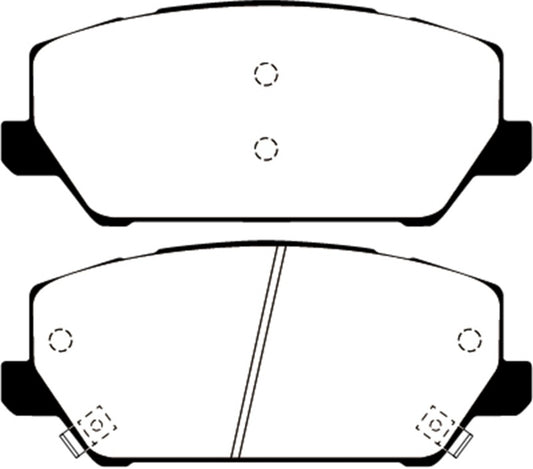 EBC DP42343R 2019+ Hyundai Veloster N (2nd Gen) 2.0L Turbo Yellowstuff Front Brake Pads