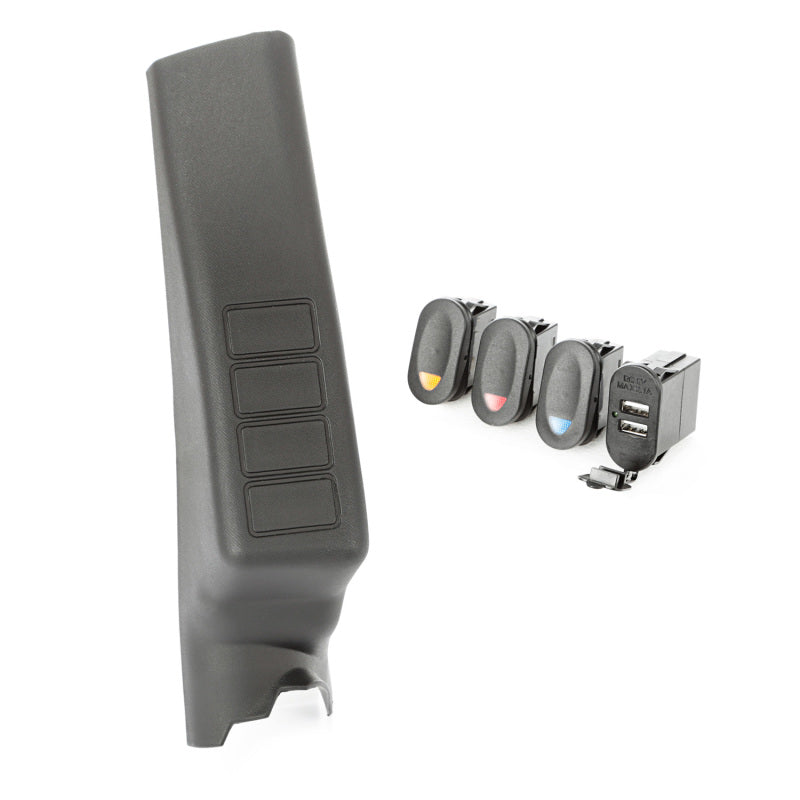 Rugged Ridge 17235.98 A-Pillar Pod Kit 3 Switch USB 11-18 JK/JKU