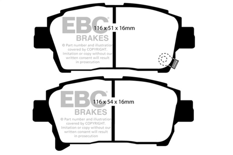 EBC DP41459R 03-07 Scion XA 1.5 Yellowstuff Front Brake Pads