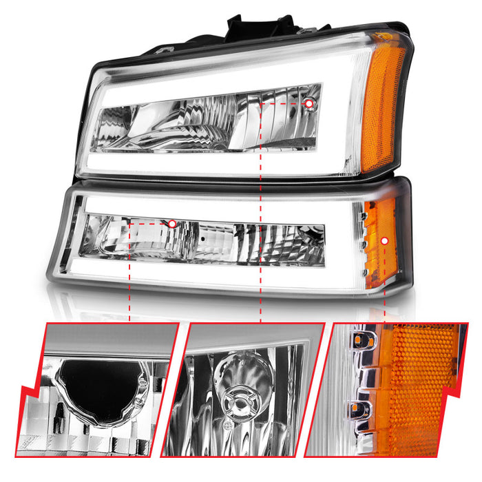 ANZO 111502 ANZ Crystal Headlights