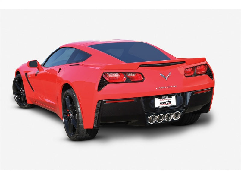 Borla 11881 14-15 Chevy Corvette C7 w/o AFM w/o NPP Atak Rear Section Exhaust Quad Rd RL Tips