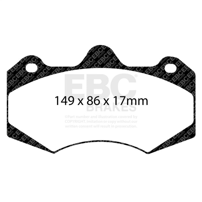 EBC DP5042NDX 01-04 Aston Martin Vanquish 5.9 (AP Caliper) Bluestuff Front Brake Pads