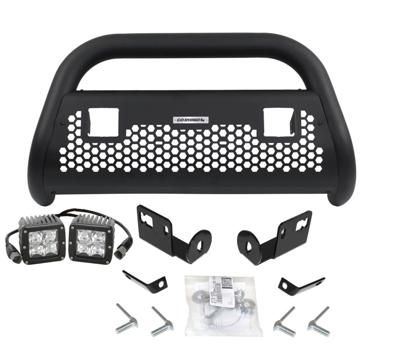 Go Rhino 55522T 05-15 Toyota Tacoma RC2 LR 2 Lights Complete Kit w/Front Guard + Brkts