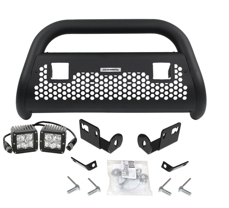 Go Rhino 55522T 05-15 Toyota Tacoma RC2 LR 2 Lights Complete Kit w/Front Guard + Brkts