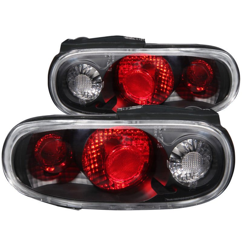 ANZO 221077 1990-1997 Mazda Miata Taillights Black