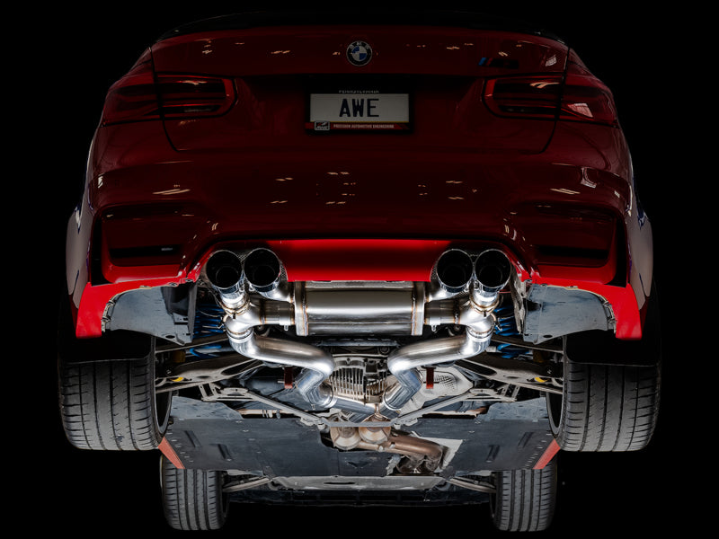 AWE Tuning 3025-43074 BMW F8X M3/M4 SwitchPath Catback Exhaust - Diamond Black Tips