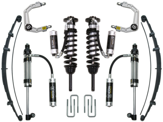 ICON K53010 05-15 Toyota Tacoma 0-3.5in/16-17 Toyota Tacoma 0-2.75in Stg 10 Suspension System w/Billet Uca