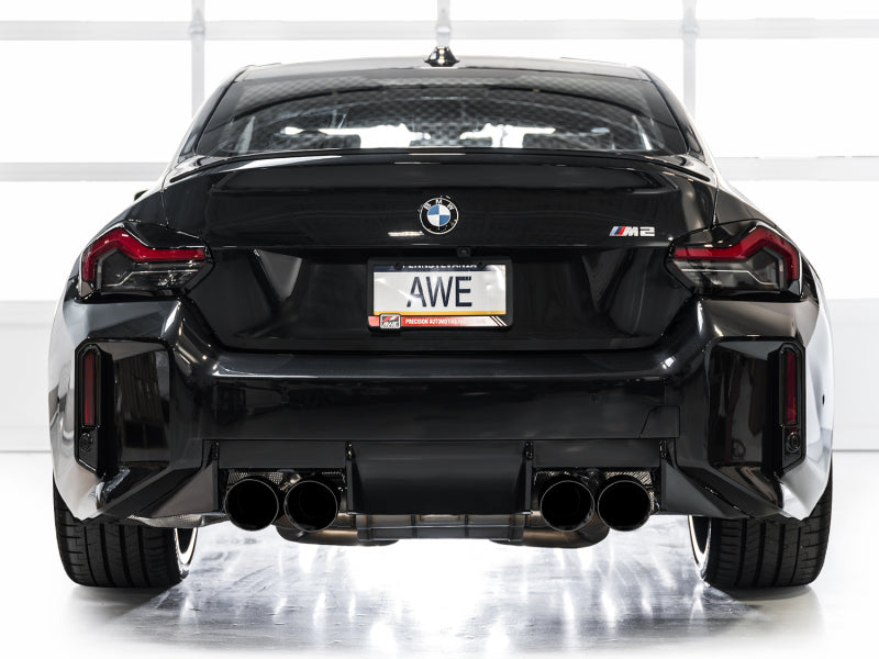 AWE Tuning 3020-43487 23-24 BMW G87 M2 Track Edition Exhaust - Diamond Black Tips