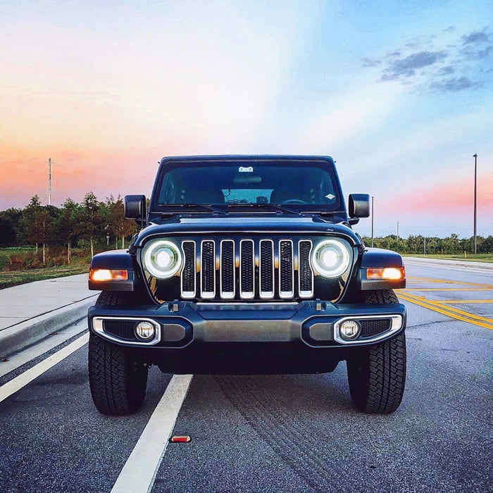 ORACLE Lighting 5839-504 Oracle Oculus Bi-LED Projector Headlights for Jeep JL/Gladiator JT - Matte Blk - 5500K