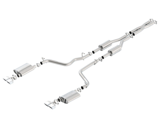 Borla 140707 09-14 Dodge Challenger R/T 5.7L RWD 2Dr. Dual Rctgl. Angle S-Type CB Exhaust - Rear Split Exit