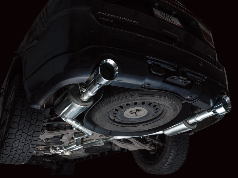 AWE Tuning 3015-32575 11-24 Dodge Durango 5.7L Touring Edition Exhaust w/ Chrome Silver Tips