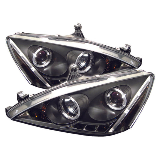 SPYDER 5010636 Spyder Honda Accord 03-07 Projector Headlights LED Halo Amber Reflector LED Blk PRO-YD-HA03-AM-BK