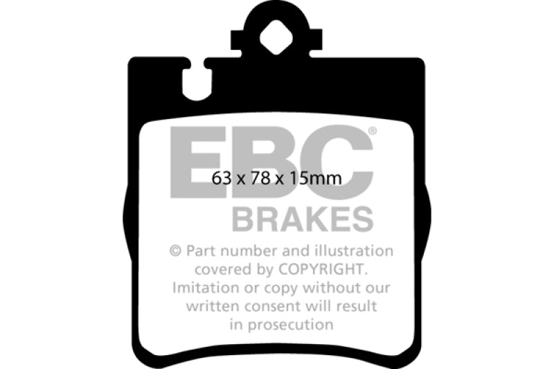 EBC DP41441R 03 Mercedes-Benz C230 (W203) 2.3 Sport Yellowstuff Rear Brake Pads