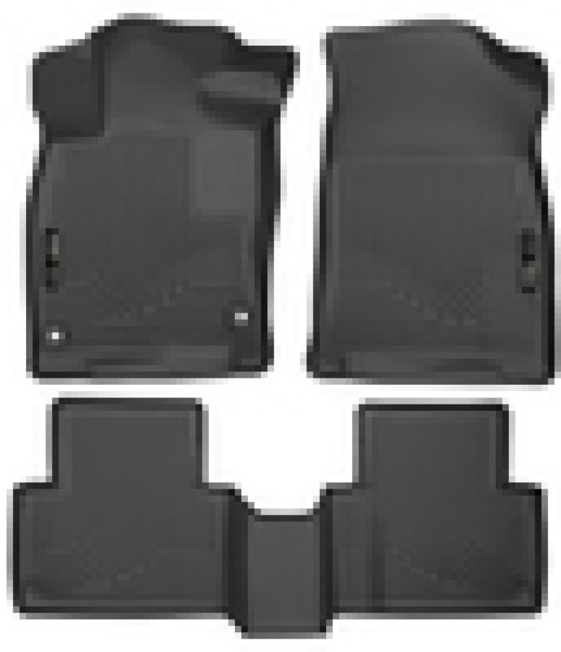 Husky Liners 98461 2016 Honda Civic (4DR) WeatherBeater Combo Black Floor Liners