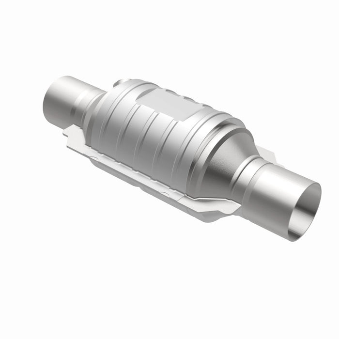 Magnaflow 51234 MagnaFlow Conv Univ 2in In/Out Ctr/Ctr Round 9in Body L x 5.125in W x 13in Overall L Single O2 Port