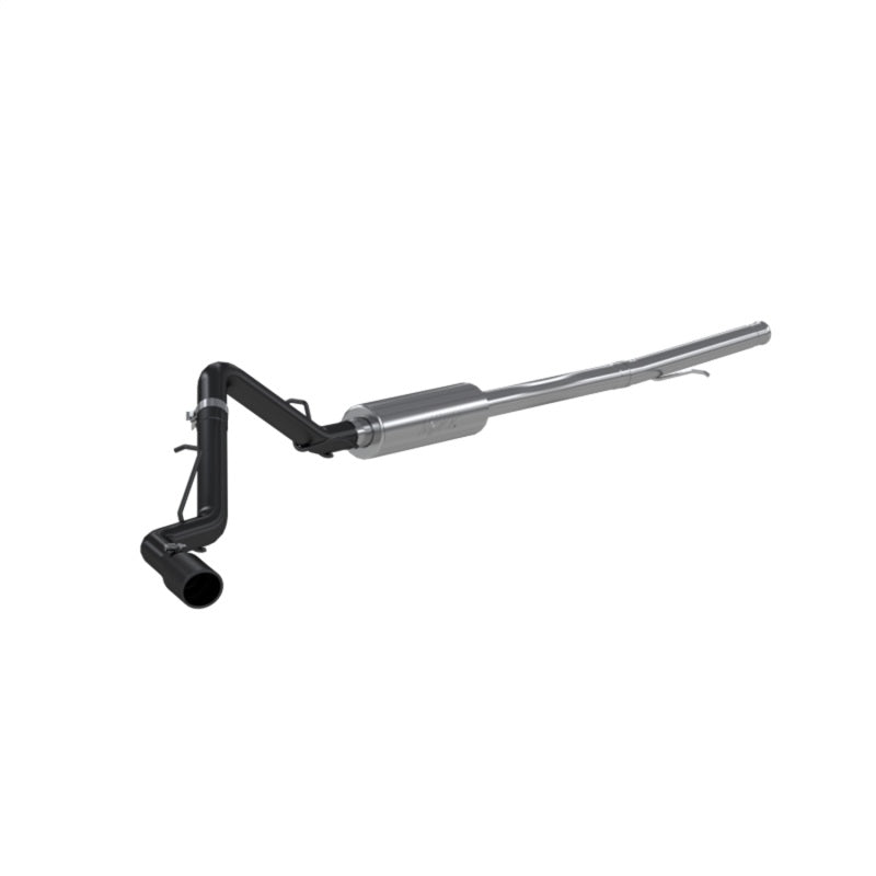 MBRP S5087BLK 2019 Chevrolet/GMC 1500 Silverado/Sierra 4.3L & 5.3L 3 in Cat Back, Single Side (Black Coated)