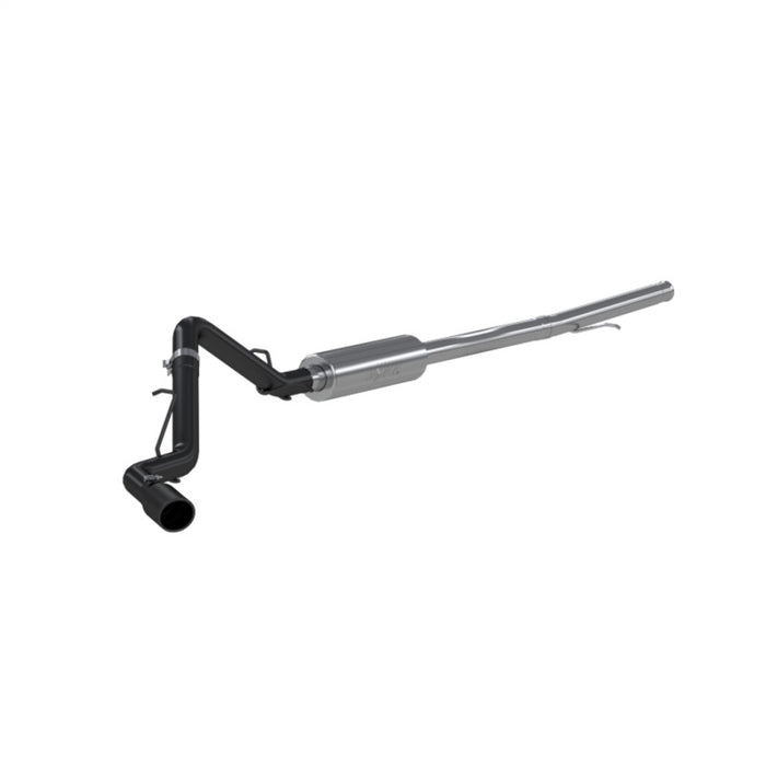 MBRP S5087BLK 2019 Chevrolet/GMC 1500 Silverado/Sierra 4.3L & 5.3L 3 in Cat Back, Single Side (Black Coated)