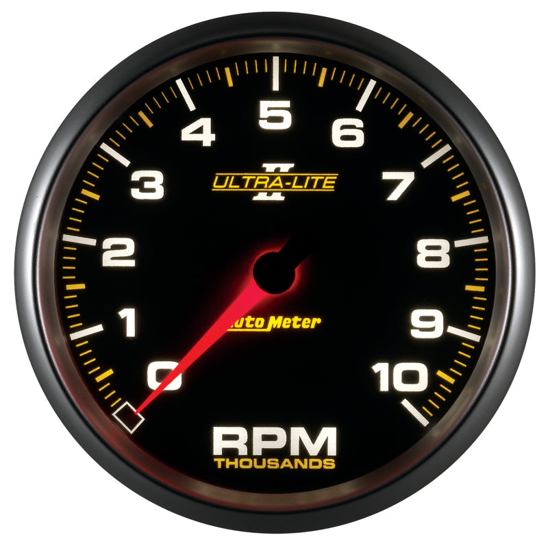 AutoMeter 4998 Autometer Ultra-Lite II 5 Inch 10000 RPM In-Dash Tachometer