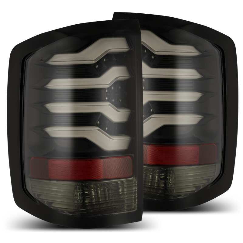 AlphaRex 620010 14-18 Chevrolet Silverado 1500 PRO-Series LED Tail Lights Jet Black