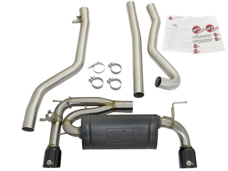 aFe 49-36334-B MACHForce XP Exhausts Cat-Back SS 16-17 BMW 340i/iX 440i/iX (F3X) L6-3.0L (B58) w/Black Tips