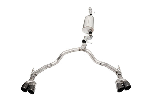 CORSA Performance 21129BLK Corsa 2021-2025 Tahoe / GMC Yukon 4DR 6.2L 4WD Dual Rear 3in - 2.75in Sport Cat-Back DW 4in BLKTips
