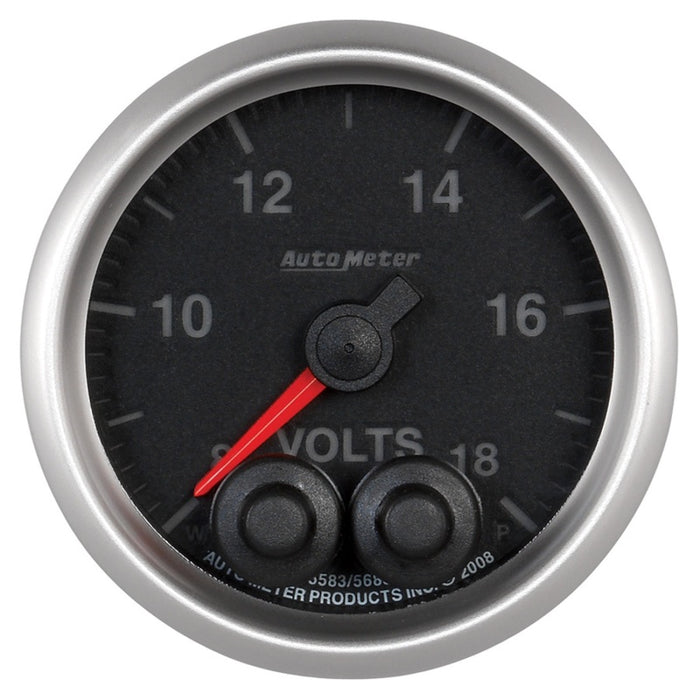 Autometer ATM5683 2-1/16 E/S Voltmeter Gauge - 8-18 Volts