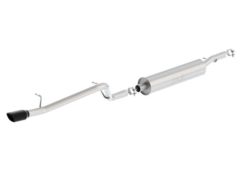 Borla 140479BC 12-16 Jeep Wrangler V6 4WD Dirt Sport Cat-Back 2.5in Single Square Rolled Angle Cut Rear