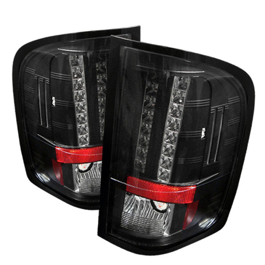 SPYDER 5001771 Spyder Chevy Silverado 07-13 LED Tail Lights Blk ALT-YD-CS07-LED-BK