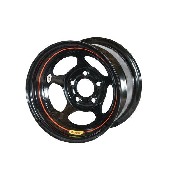 Bassett BAS58A52W 15X8 5X5 2IN B/S Inertia Wissota Black