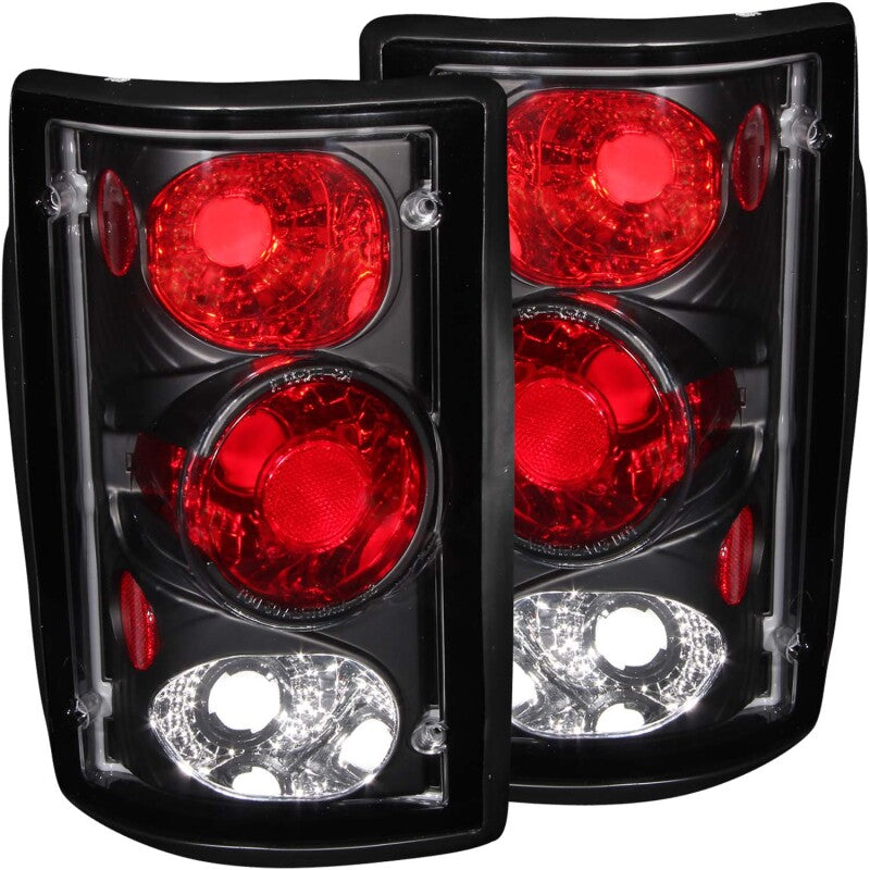 ANZO 211051 2000-2005 Ford Excursion Taillights Black