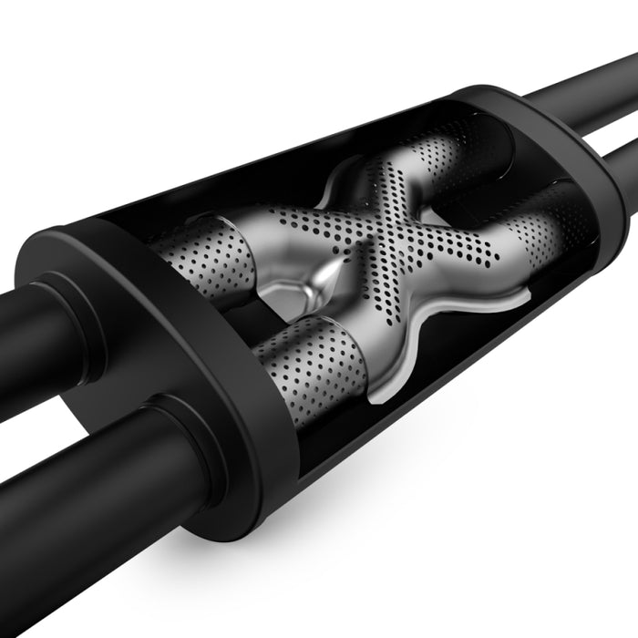 Magnaflow 19216 MagnaFlow Cat-Back SS 2.5in Dual Split Rear 4in Black Tip 11-16 Jeep Grand Cherokee 5.7L V8/3.6L V6
