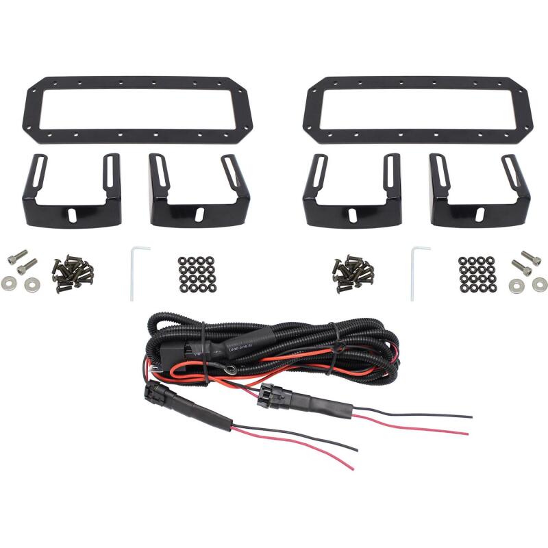 Westin 57-0035 HDX Flush Mount B-FORCE LED Light Kit (Set of 2) w/wiring harness - Black