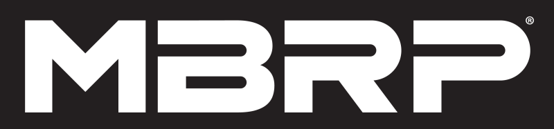 MBRP T5129BLK Universal Tip 8in OD Rolled End 5in Inlet 18in Length T304 - Black