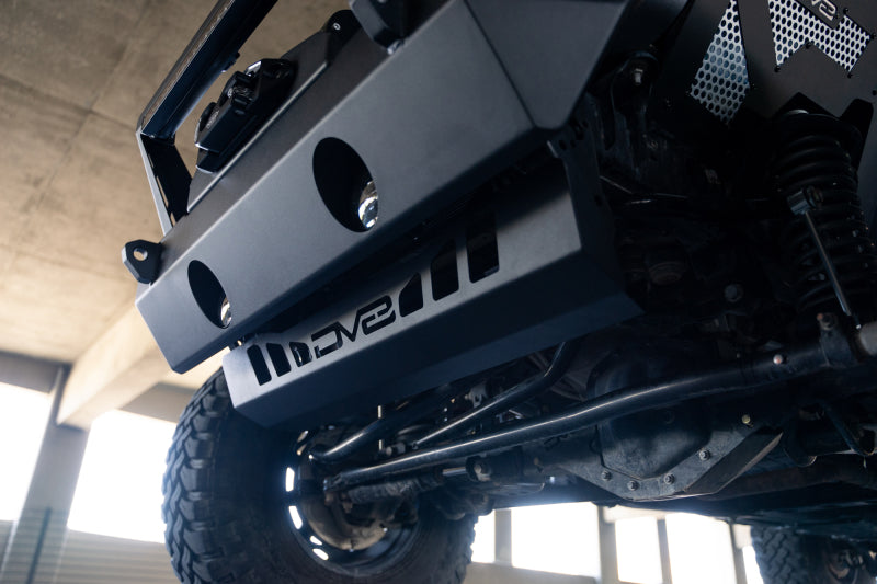DV8 Offroad SPJL-02 18-23 Jeep Wrangler JL/JT Front Bumper Sway-Bar Disconnect Motor Skid Plate