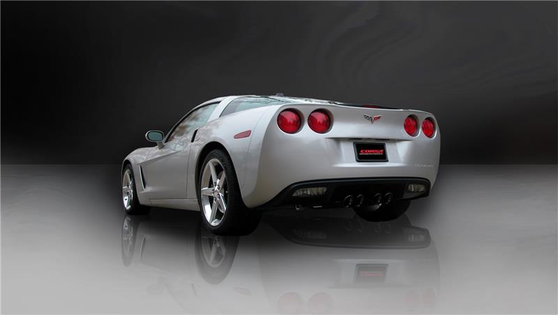 CORSA Performance 14169BLK Corsa 2005-2007 Chevrolet Corvette C6 6.0L V8 Black Sport Axle-Back Exhaust