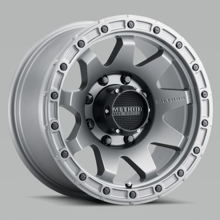 Method Wheels MR31729080818 Method MR317 20x9 +18mm Offset 8x6.5 130.81mm CB Matte Titanium Wheel