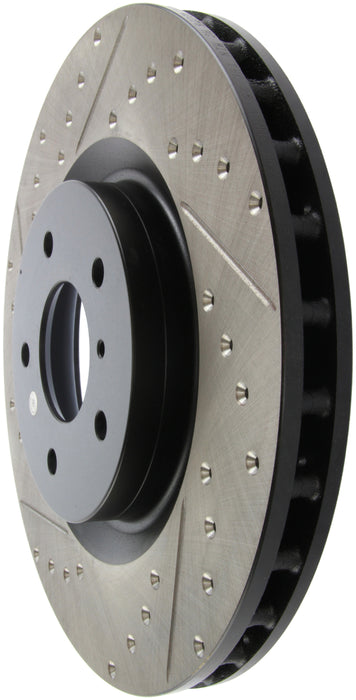 Stoptech 127.42076R StopTech Slotted & Drilled Sport Brake Rotor