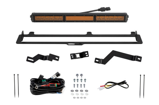 Diode Dynamics DD7416 2022+ Toyota Tundra TRD Pro Grille Light Bar Kit - Amber Combo