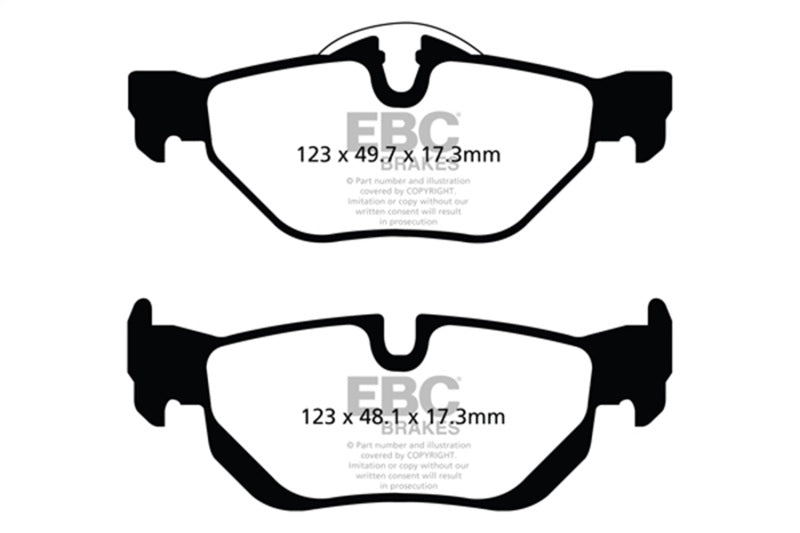 EBC DP52069NDX 13-15 BMW X1 Bluestuff Rear Brake Pads