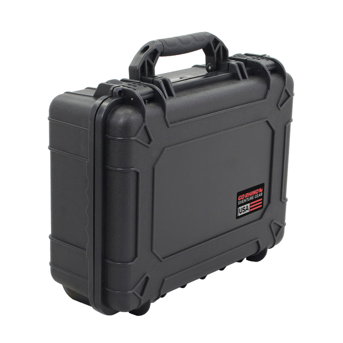 Go Rhino XG201608 XVenture Gear Hard Case - Large 20in. / Lockable / IP67 / Automatic Air Valve - Tex. Black