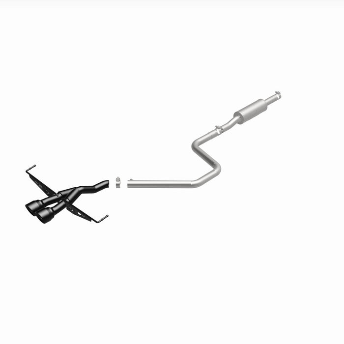 Magnaflow 19455 MagnaFlow 2019 Hyundai Veloster 1.6L 2.5in Center Exit Stainless Steel Cat-Back Exhaust w/Blk Tips