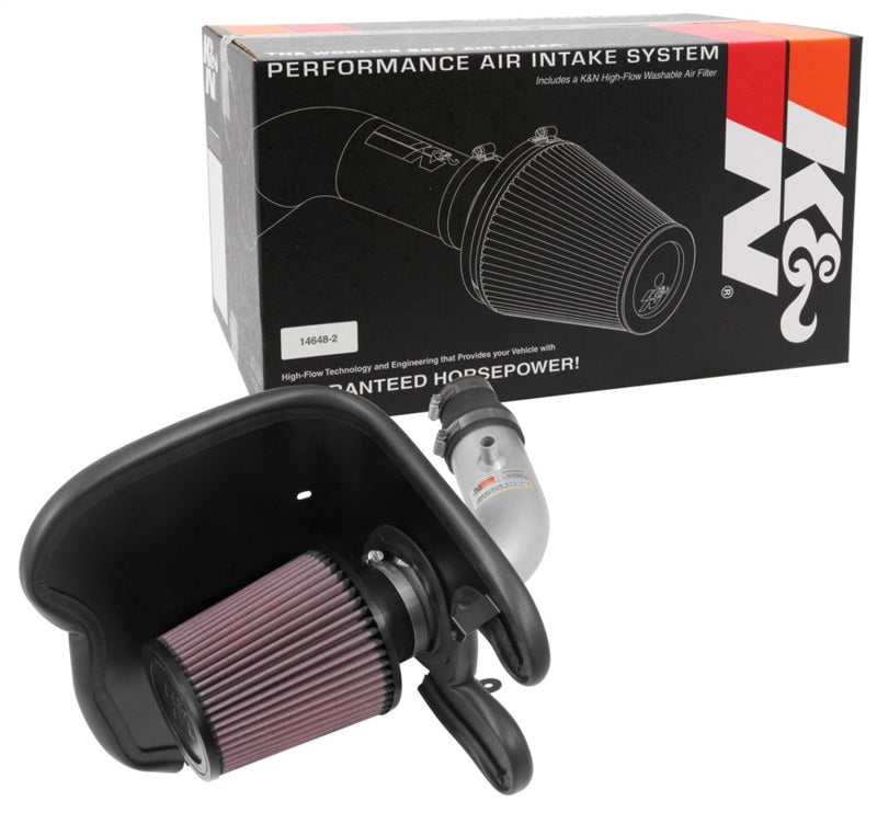 K&N Engineering 69-4537TS K&N 17-18 Chevy Cruze 1.4L Turbo Silver Typhoon Short RAM Intake
