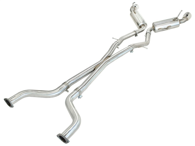 aFe 49-36107 Takeda 2.5inch SS Exhaust Cat-Back 09-13 Nissan 370Z V6 3.7L Polished Tips