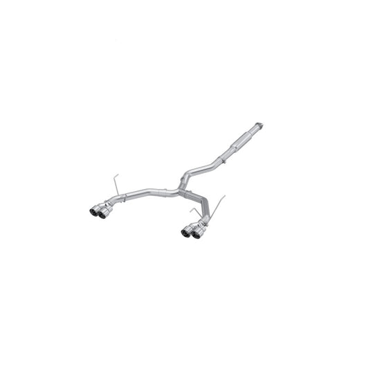 MBRP S4808304 2022+ Subaru WRX 3in Cat-Back Dual Split Rear Quad Tips Race Profile Exhaust