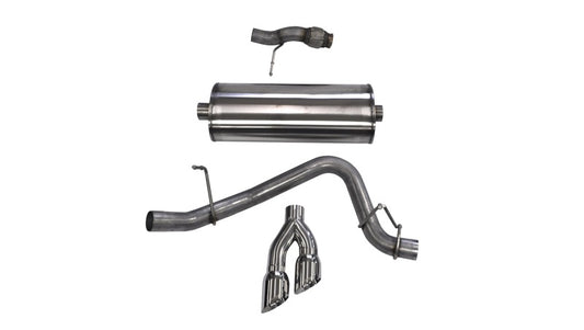 CORSA Performance 14859 Corsa 2015-2020 Chevy Tahoe/GMC Yukon Cat-Back Exhaust Sport 3in Single Side Twin Polished 4in Tips
