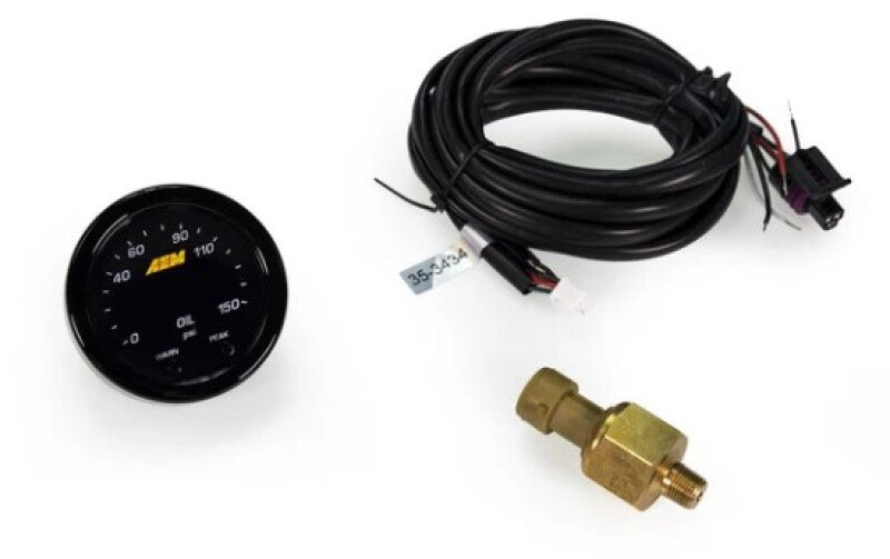 AEM 30-0307 X-Series 0-150 Oil Pressure Gauge Kit