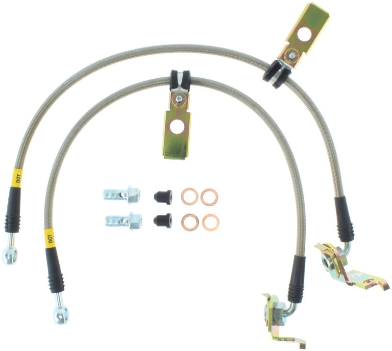 Stoptech 950.63504 StopTech 95-00 Dodge Viper Stainless Steel Rear Brake Line Kit
