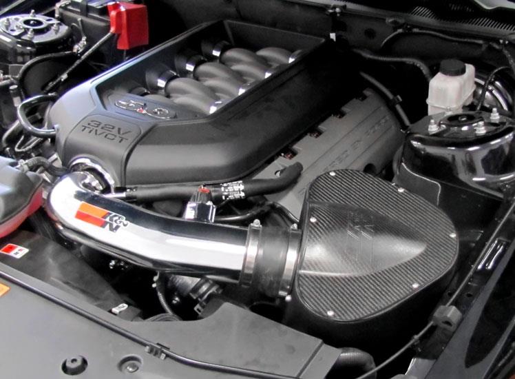 K&N Engineering 69-3527TP K&N 11-13 Ford Mustang GT 5.0L V8 Typhoon Performance Intake