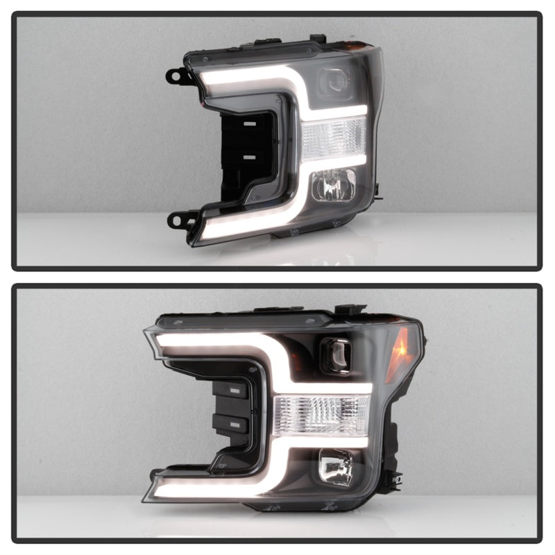 SPYDER 5086624 Spyder 18-19 Ford F-150 Projector Headlights - Halogen Model Only - Black PRO-YD-FF15018-LB-BK